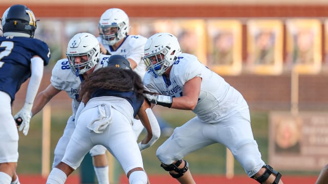Andrew Sprague Rockhurst at Liberty North football Sept 9 2022 David Smith 2395